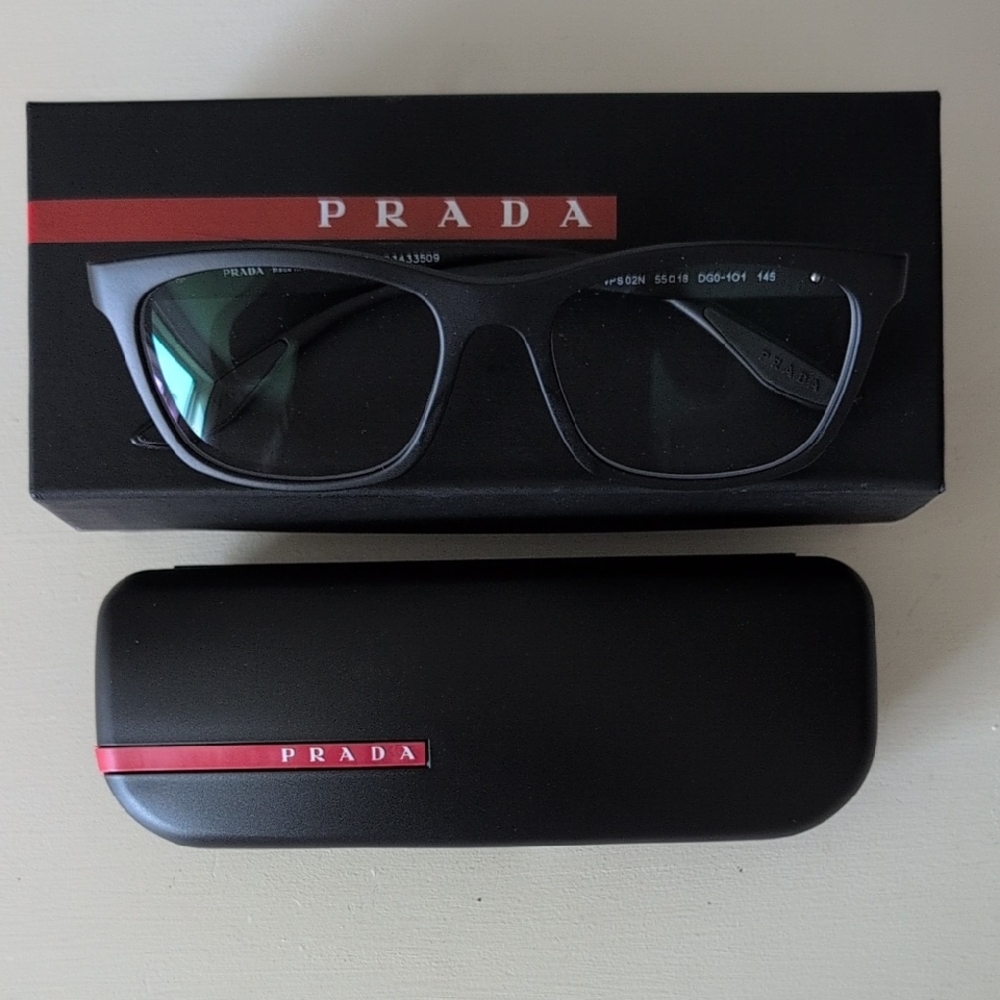 Prada Black Glasses with Case